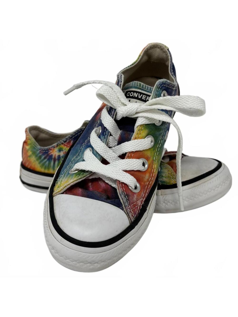 Converse Chuck Taylor Kids All Star Multicolor Tie-Dye Sneakers Size 12